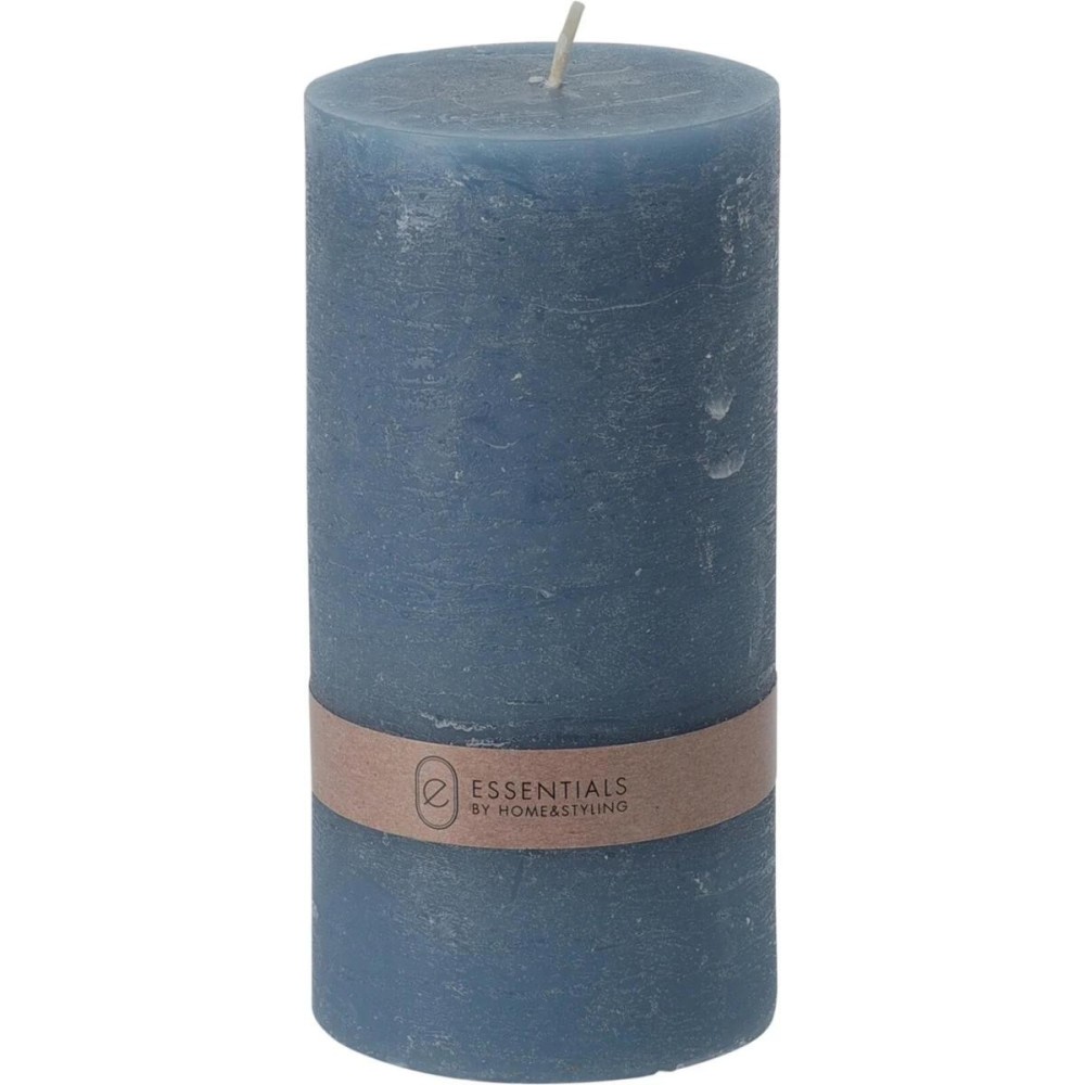 CANDELA RUSTICA 7X14CM BLU